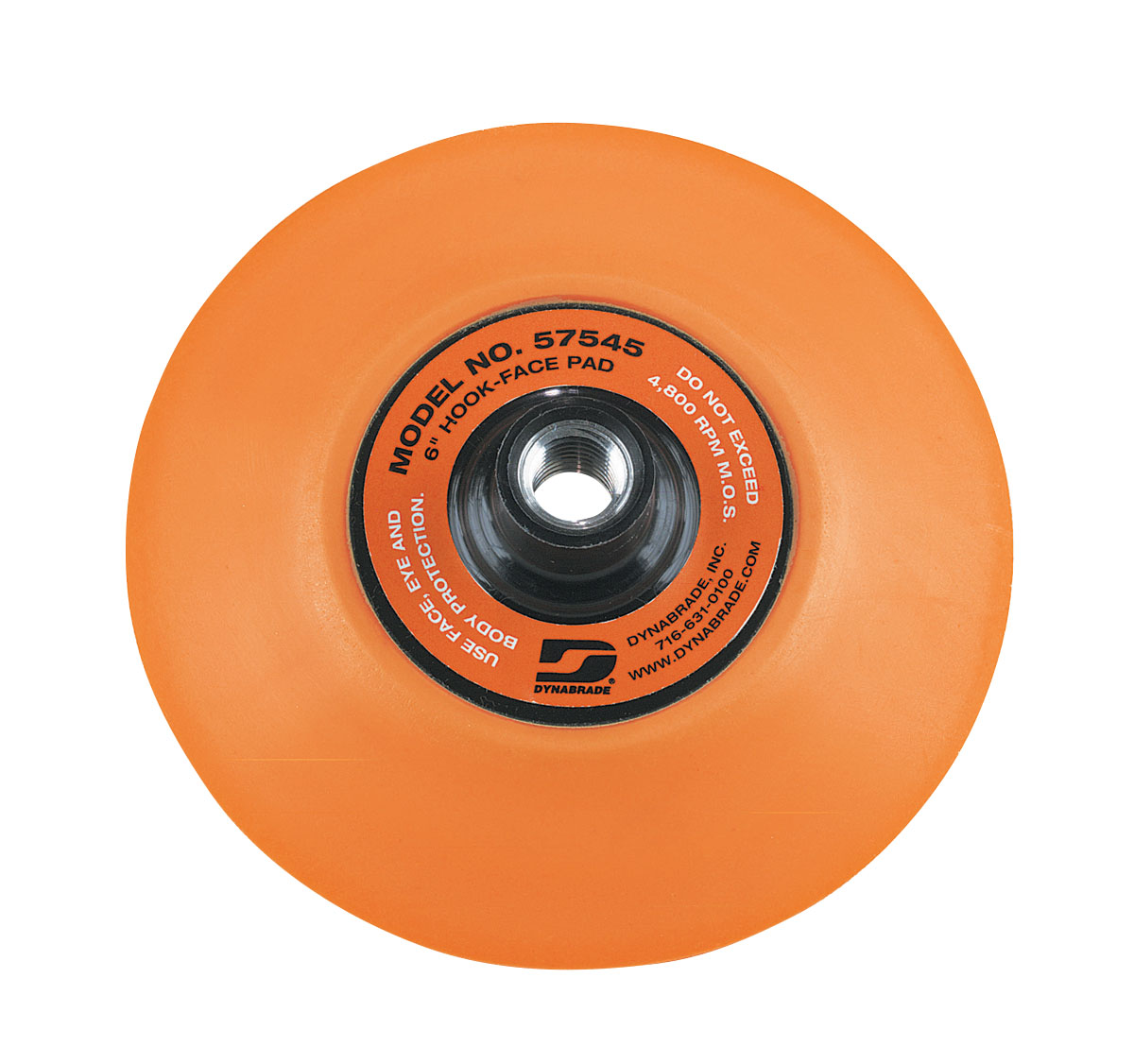 6" (152 mm) Dia. Non-Vacuum Wet/Dry Sander Disc Pad, Hook-Face, Short Nap - Power Tool Parts & Other